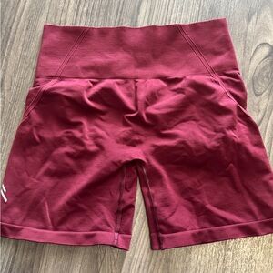 Effortless Seamless Shorts with White Logo